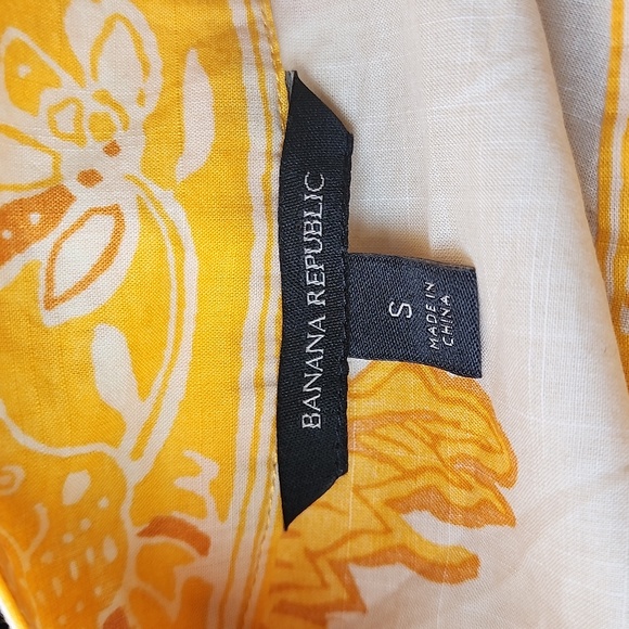 Banana Republic Balloon Sleeve Cotton Poplin Wrap Top size small NWOT - Picture 6 of 7